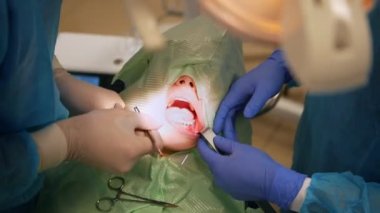 Doktor ile hasta stomatology odasında