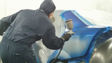 Profesyonel araba ressam araç atölye