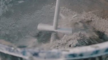 Beton atölyesi - büyük vida karıştırma kuru beton karışımı