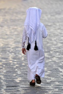 Figure of unidentifiable Arabic boy clipart