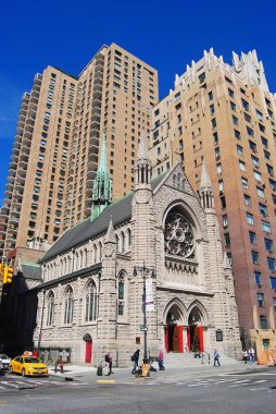 New York içinde gökdelenler arasında Lutheran Kilisesi.