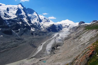 Grossglockner, Johannisberg ve Hohe Riffl doruklarına Avusturya.