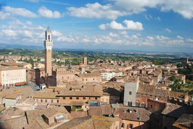 Siena, İtalya üzerinden görünüm