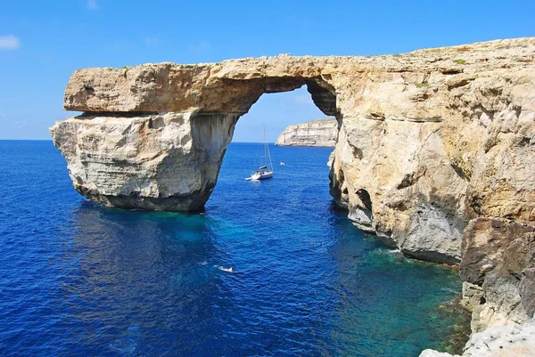 Azure pencere Gozo Adası Malta '.