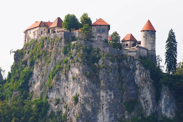 Slottet Bled i Slovenien. — Stockfoto