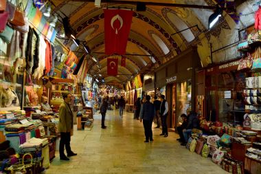 Kapalıçarşı Istanbul'da iç görünümü