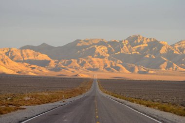 Extraterrestrial Highway in Sand Spring Valley, Nevada. clipart