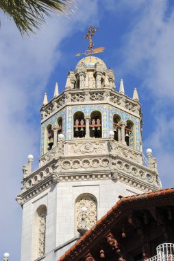 Hearst San Simeon, Ca kalede Kulesi.