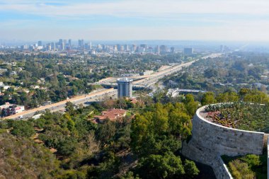 Los Angeles kaktüs Bahçe Getty cent arasında üzerinden görünüm