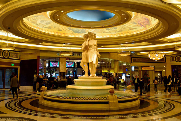 Lobby of Caesars Palace casino hotel in Las Vegas