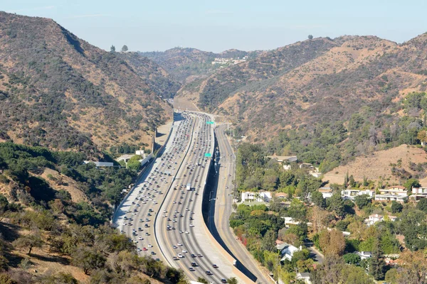 로스 앤젤레스에 샌디에고 고속도로에 보기. — 스톡 사진