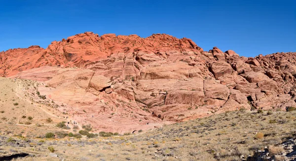 레드 락 캐년 네바다, 미국에서에서 상승의 붉은 바위 절벽. — 스톡 사진