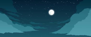 Stilize gökyüzü illüstrasyon