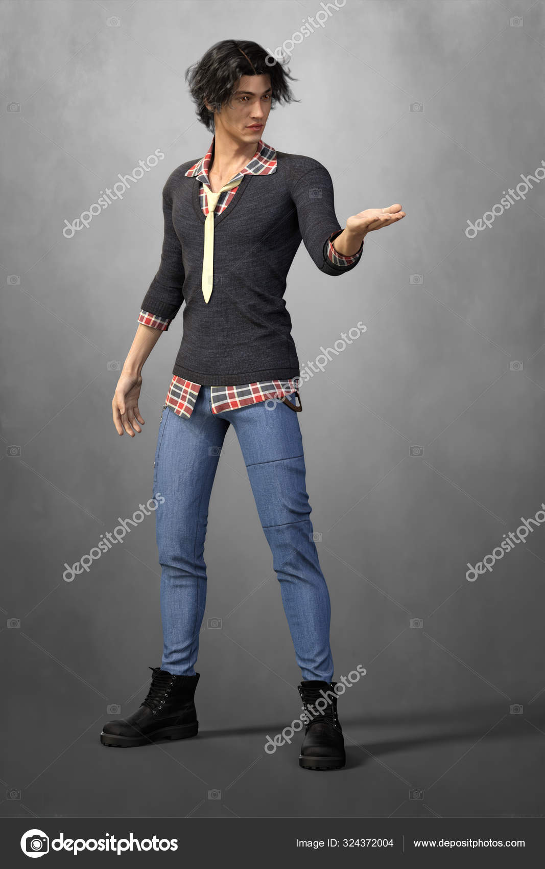Handsome Urban Fantasy Man With His Hand Held Out Stock Photo By C Merrydesigns Handsome Urban Fantasy Man With His Hand Held Out Stock Photo By C Merrydesigns