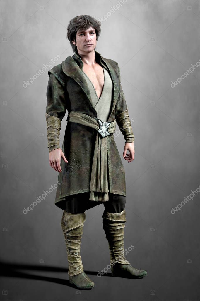 Fotos de Hombre guapo 3D con traje de estilo medieval - Imagen de ©  MerryDesigns #336499010