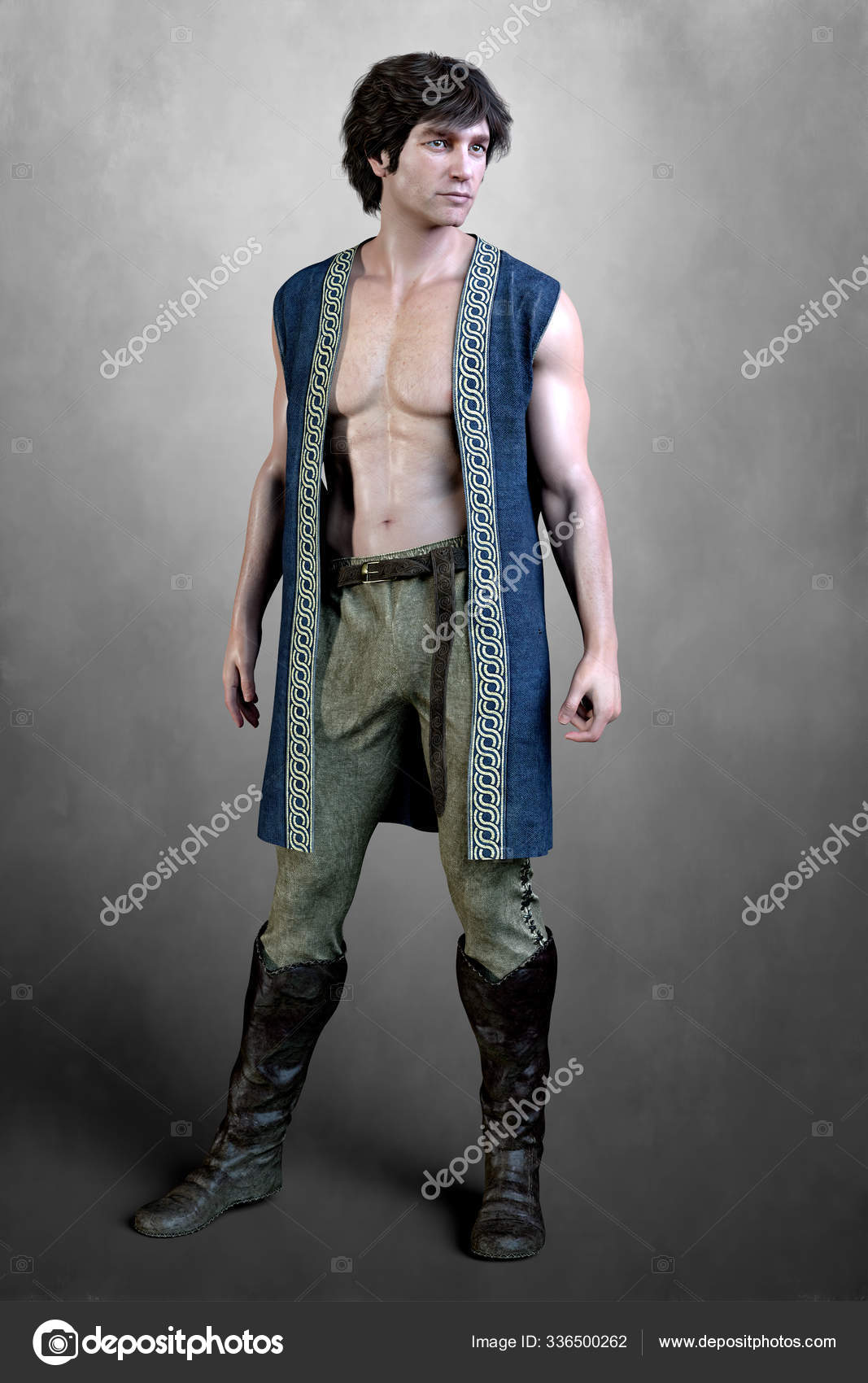 3d Handsome Shirtless Man Wearing Medieval Style Clothing Stock Photo Image By C Merrydesigns 3d Handsome Shirtless Man Wearing Medieval Style Clothing Stock Photo Image By C Merrydesigns