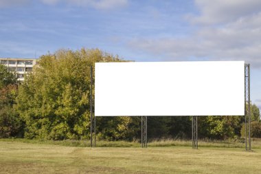 Kadar alay et. Boş billboard açık havada, açık hava reklam, şehir yol tahtada genel bilgi