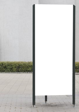 Kadar alay et. Boş billboard açık havada, açık hava reklam, kentin genel bilgi yönetim kurulu.