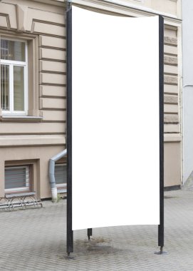 Kadar alay et. Boş billboard açık havada, açık hava reklam, kentin genel bilgi yönetim kurulu.