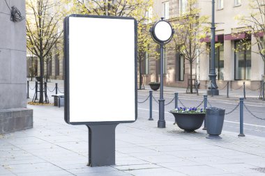 Kadar alay et. Boş billboard açık havada, açık hava reklam, kentin genel bilgi yönetim kurulu.
