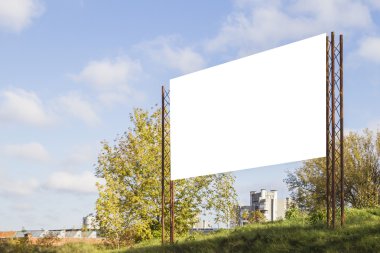 Kadar alay et. Boş billboard açık havada, açık hava reklam, City genel bilgi yönetim kurulu