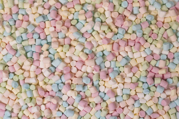 Colorful mini marshmallows as background or texture — Stock Photo, Image