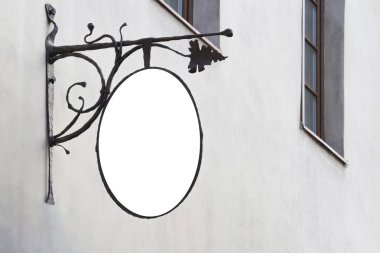 Duvardaki açık, sahte kadar boş tabela