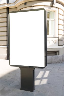 Kadar alay et. Boş billboard açık havada, açık hava reklam, kentin genel bilgi yönetim kurulu.