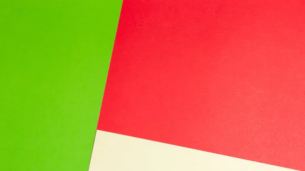 Verde, rosso e giallo sfondo banner di carta colorata — Foto Stock