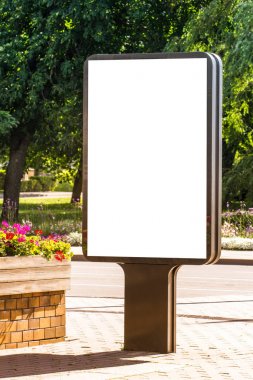 Kadar alay et. Boş billboard açık havada, açık hava reklam, kentin genel bilgi yönetim kurulu.