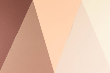 Renkli geometrik bej renkli, yumuşak ve koyu kahverengi kağıt arka plan.