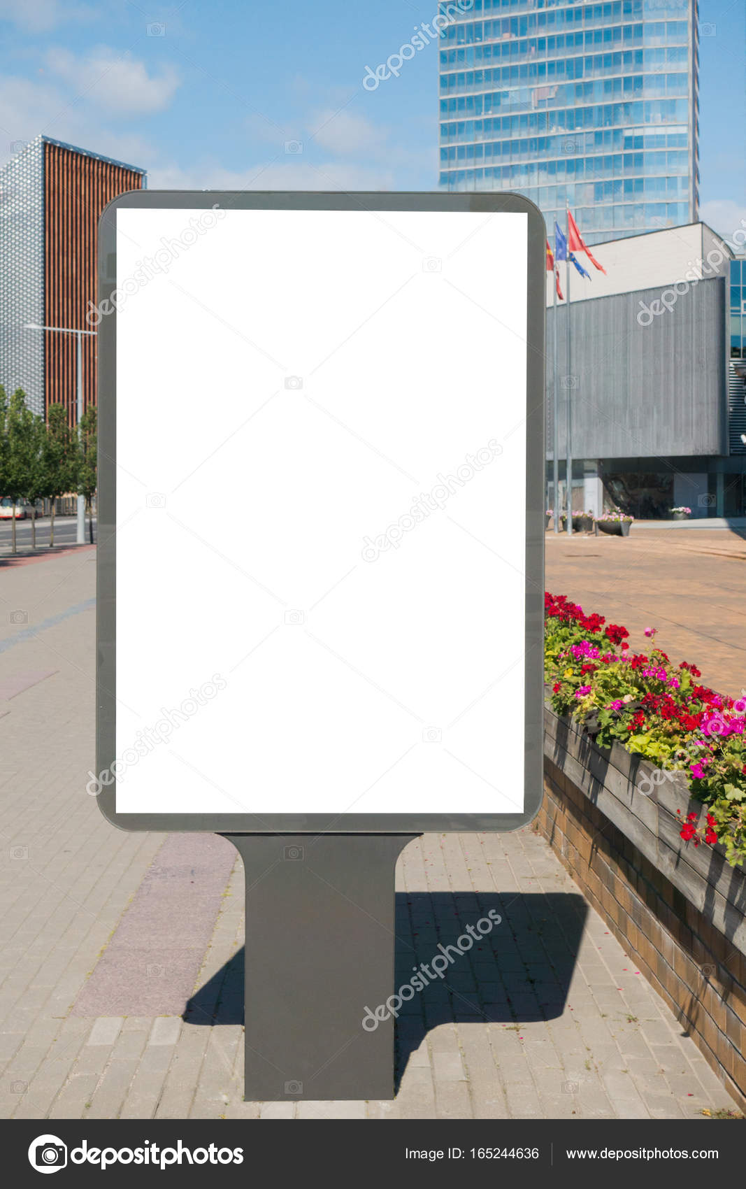 Mock Up Leeren Plakatwand Im Freien Außenwerbung öffentlichen