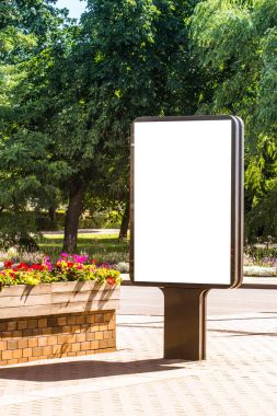 Kadar alay et. Boş billboard açık havada, açık hava reklam, kentin genel bilgi yönetim kurulu.