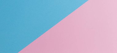 Yumuşak pembe ve açık mavi pastel renkli kağıt afiş arka plan.
