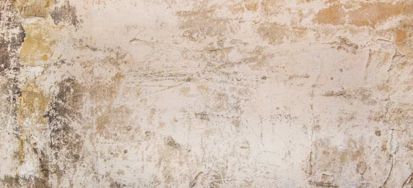 Antigua pared gruesa con textura de fondo de banner de yeso dañado . — Foto de Stock