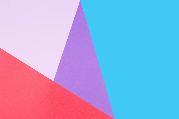 Fondo de papel de color geométrico abstracto. Colores azul, rojo, rosa y púrpura — Foto de Stock