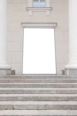 Kadar alay et. Boş billboard açık havada, açık hava reklam, kentin genel bilgi yönetim kurulu.