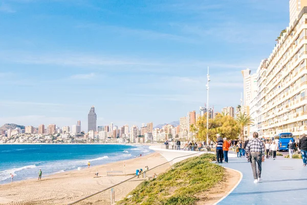 Benidorm, Espagne - 29 janvier 2018 : Des vacances à Benidorm, Espagne . — Photo