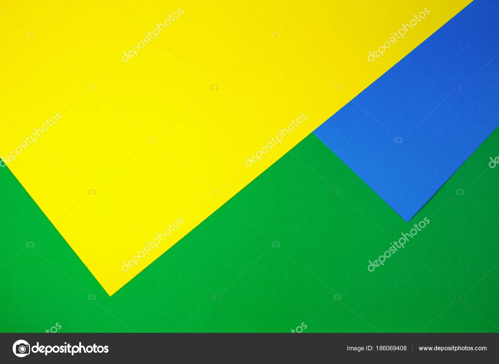 Color papers geometry flat composition background with yellow, green ... Color papers geometry flat composition background with yellow, green ...