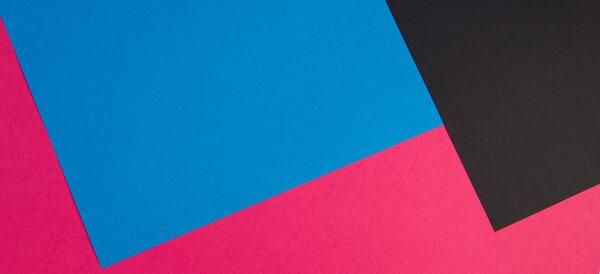 Colorful papers geometry flat composition background