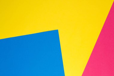 Renkli kağıtlar geometri düz kompozisyon arka plan