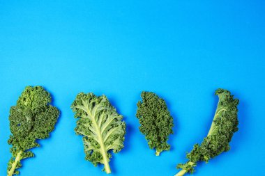 Yaratıcı düzen kale ile yapılan mavi zemin üzerine bırakır