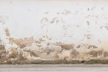 Grunge duvar arka plan. Parlak ile eski tuğla ve taş duvar sıva terk