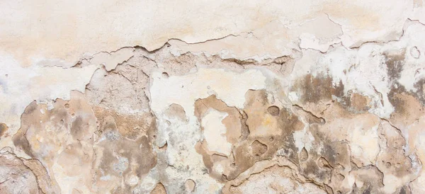 Antigua pared de yeso blanco con fondo de textura de superficie rota agrietada . — Foto de Stock