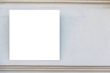 Kadar alay et. Boş dikey reklam panoları, poster çerçeveleri, duvarda reklam.