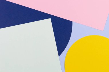 Soyut renkli kağıt dokusu arkaplanı. Pastel mavisi, açık yeşil, sarı, lacivert, pembe renkler.