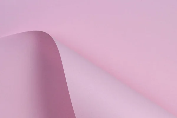 抽象的な幾何学的な形のパステル ピンク色の用紙の背景 — ストック写真