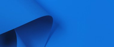 Soyut geometrik şekil mavi renkli kağıt arkaplan