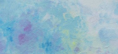 Soyut mavi, pembe, sarı ve beyaz duvar desenli arka plan.