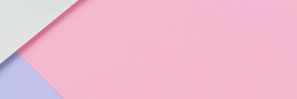 Fundo de textura de papel colorido abstrato. Formas geométricas mínimas e linhas nas cores rosa pastel, azul claro e verde — Fotografia de Stock